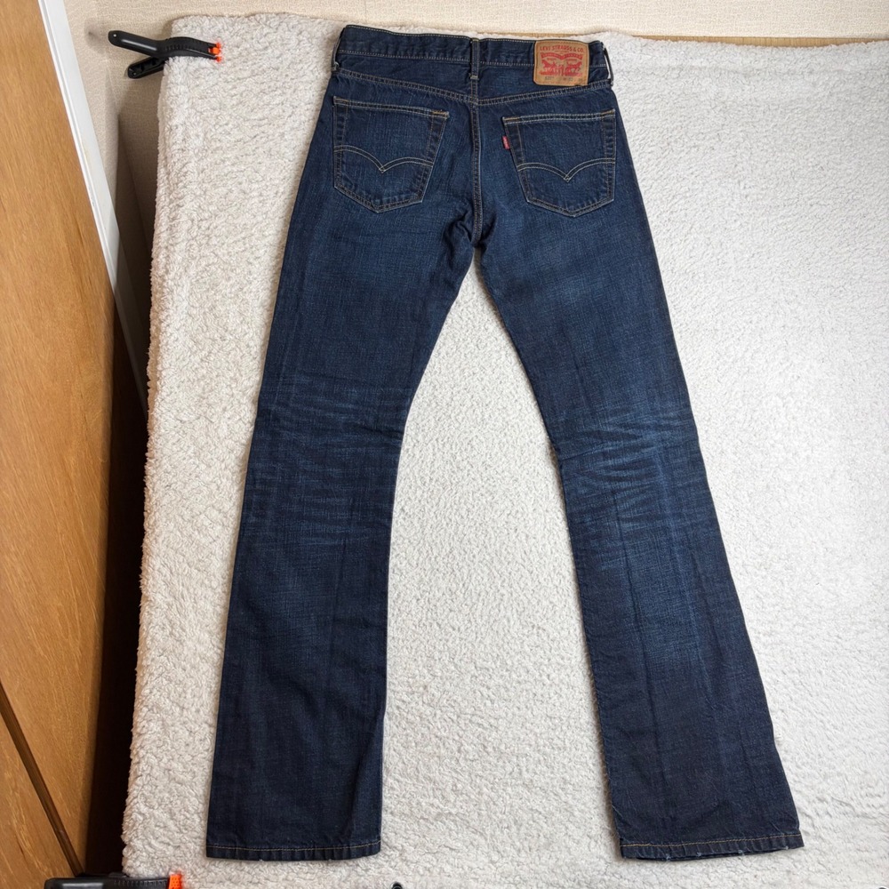 Levis 527 Slim Bootcut Jeans Mens 32x36(32x34) Dark Wash Denim Blue 05527-0488
